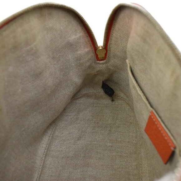 GUCCI Logo Interlocking G 2Way Shoulder Hand Bag Leather Orange GHW 93KB068 - Picture 11 of 14
